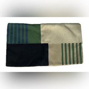 West Elm Corded Striped Blocks Pillow Cover, 12"x21", Midnight